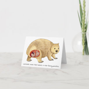 Wombat Mother's Day Card