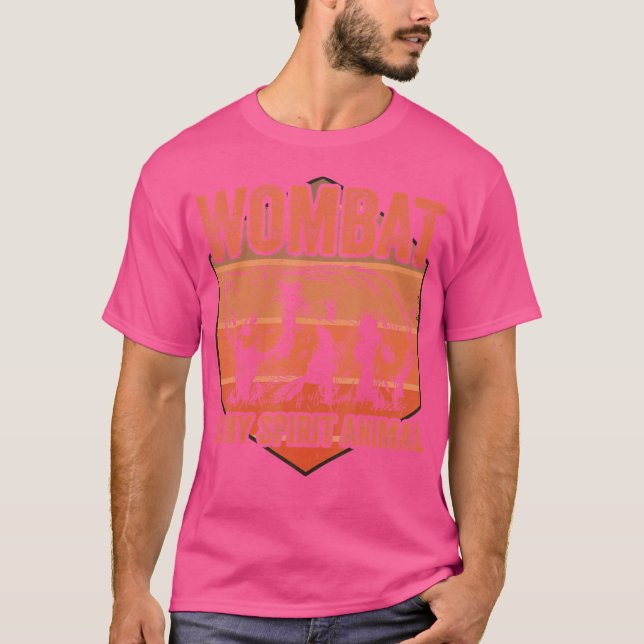 Wombat My Spirit Animal Marsupial Australia Animal T-Shirt (Front)
