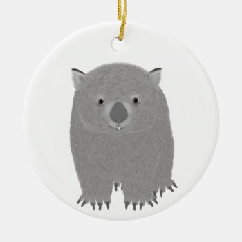 Wombat Ornament by ellejai at Zazzle