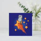 Wombat Riding A Shooting Star (Standing Front)