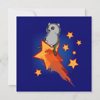 Wombat Riding A Shooting Star by ArtDivination at Zazzle