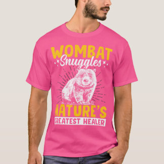 Wombat Snuggles Australian Animals Owner T-Shirt