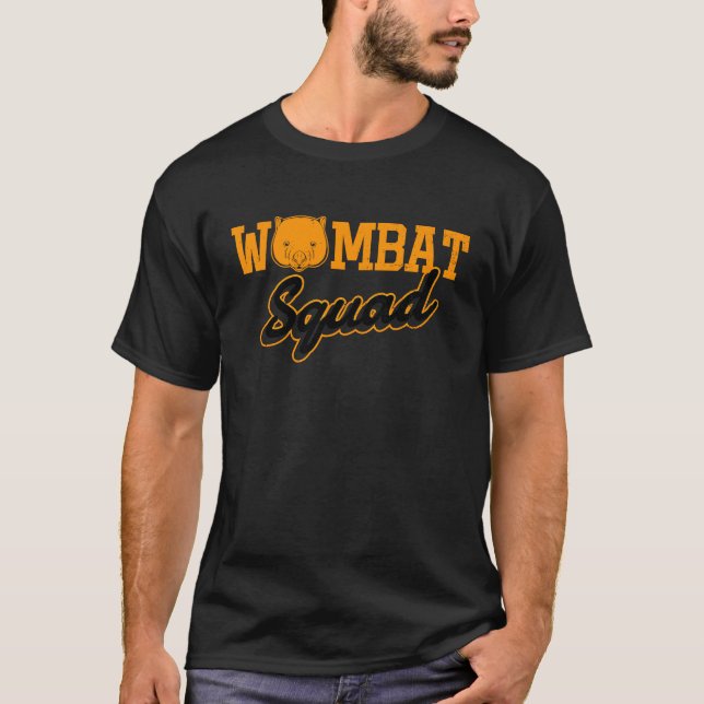 Wombat Squad Rodent Animal Wilderness Wildlife T-Shirt (Front)