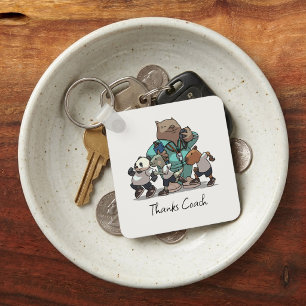 Wombat Thank You Coach Gift Sports Trainer Artwork Keychain