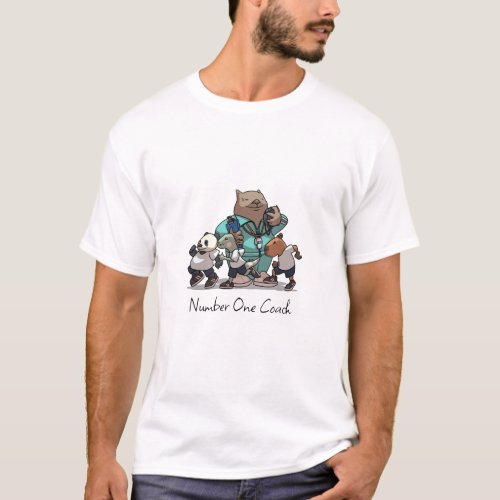 Wombat Thank You Coach Gift Sports Trainer Artwork T-Shirt
