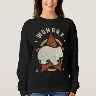 Wombat Vintage Retro Classic Animal Sweatshirt
