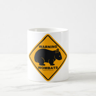 Wombat Warning Sign Coffee Mug