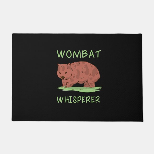 Wombat Whisperer Doormat (Front)