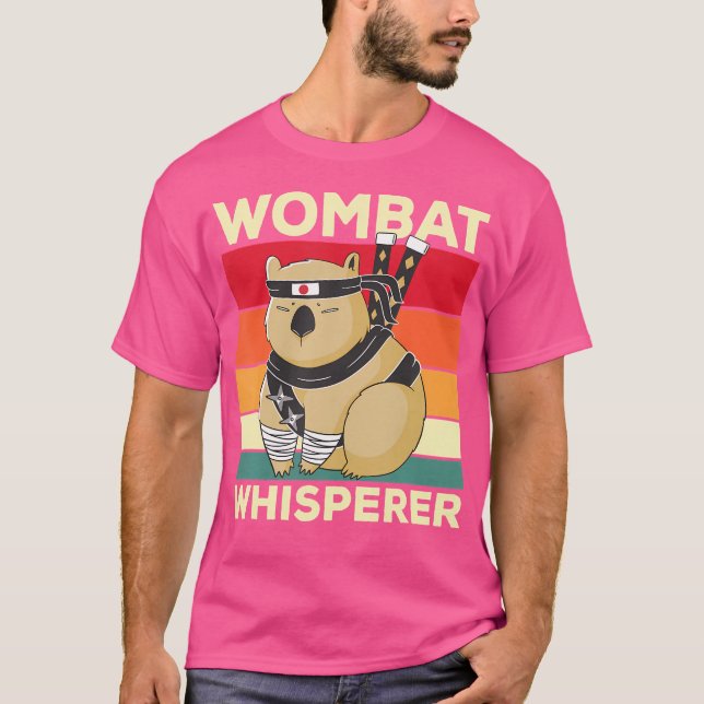 Wombat Whisperer Funny Wombat Saying T-Shirt (Front)