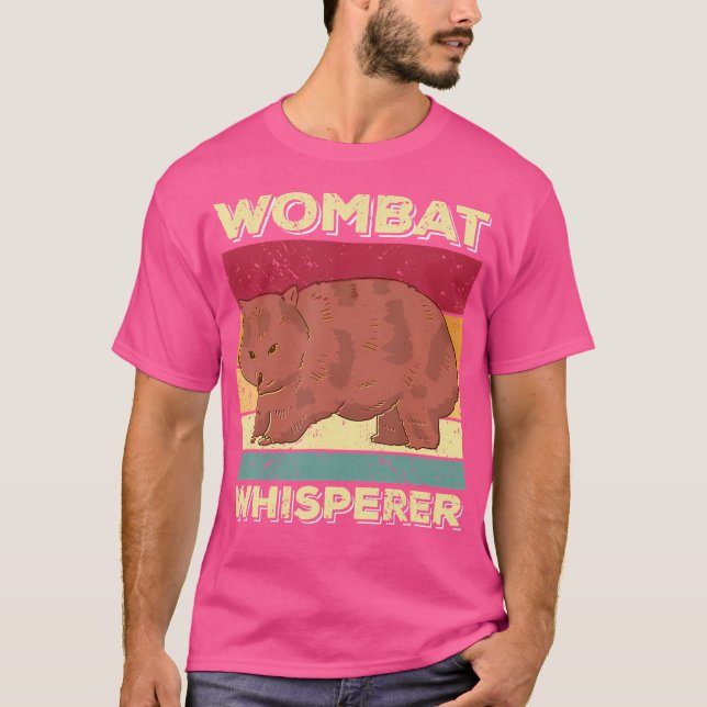 Wombat Whisperer Funny Wombat Saying T-Shirt (Front)