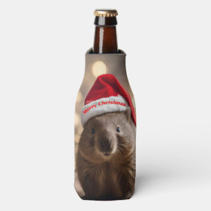 "Wombat Wonderland: A Cozy Christmas Eve" Bottle Cooler