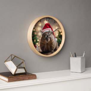 "Wombat Wonderland: A Cozy Christmas Eve" Clock