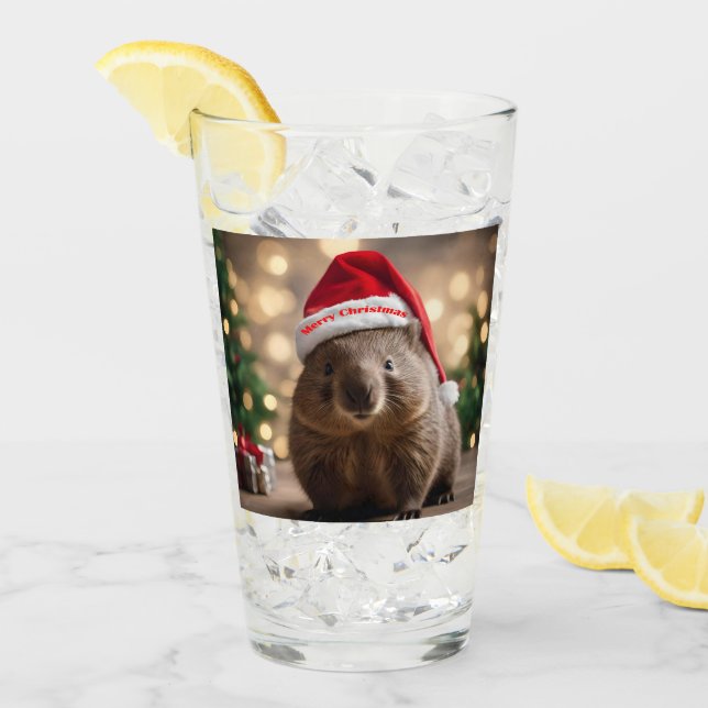"Wombat Wonderland: A Cozy Christmas Eve" Glass (Front Ice)
