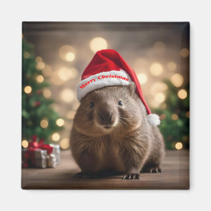 "Wombat Wonderland: A Cozy Christmas Eve" Magnet