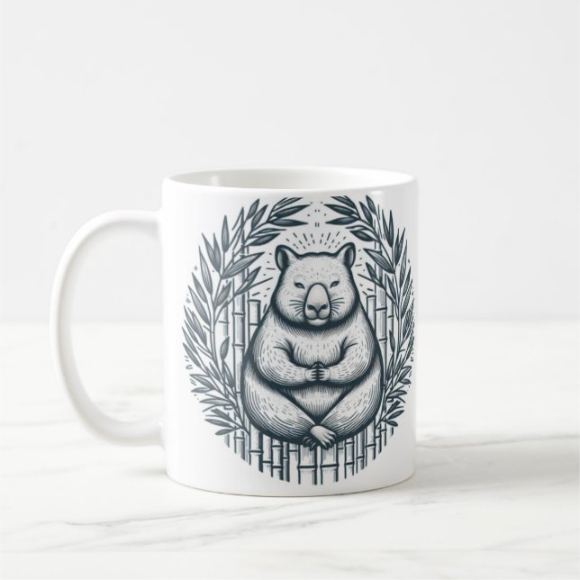 Wombat Wonderland Mug” Coffee Mug (Left)