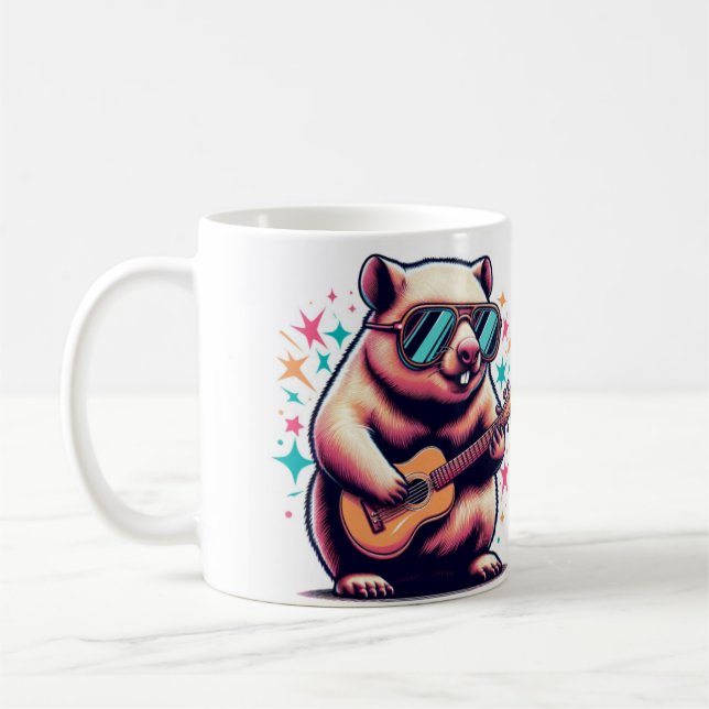 Wombat Wonderland Mug” Coffee Mug (Left)