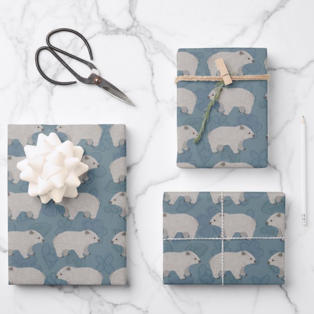 Wombat Wrapping Paper Sheets (Front)