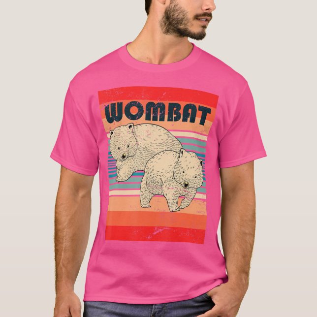 Wombats Lover Outback Aussie Animal Australia Womb T-Shirt (Front)