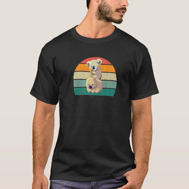 wombats marsupial australia oceania animal combat  T-Shirt (Front)