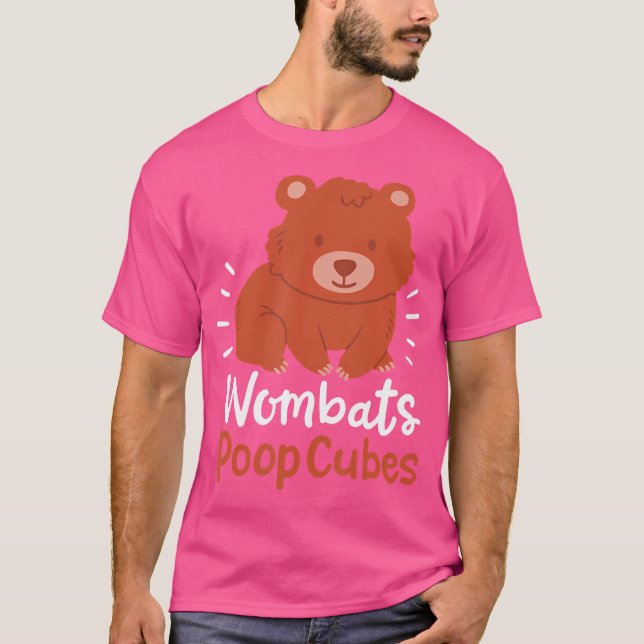 Wombats Poop Cubes T-Shirt (Front)