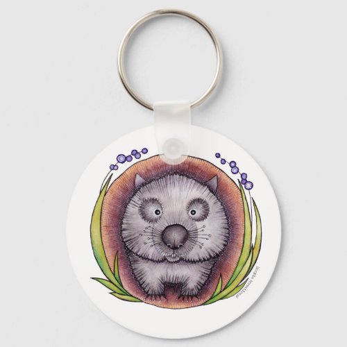'Wombie' the wombat Key Chain