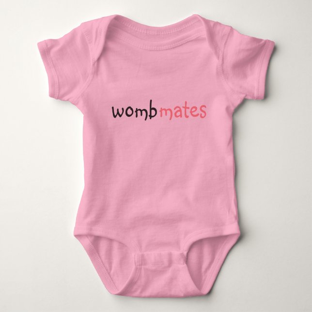 wombmates baby bodysuit (Front)
