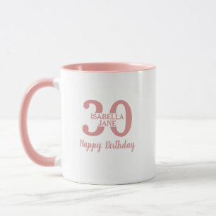 Women 30th Birthday Name Personal Mug