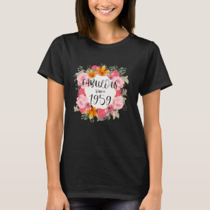 Women 63 Years Old Fabulous Since 1959 Happy 63rd T-Shirt