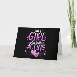 Women Actress Girl Acting Broadway Musicals Acter Card