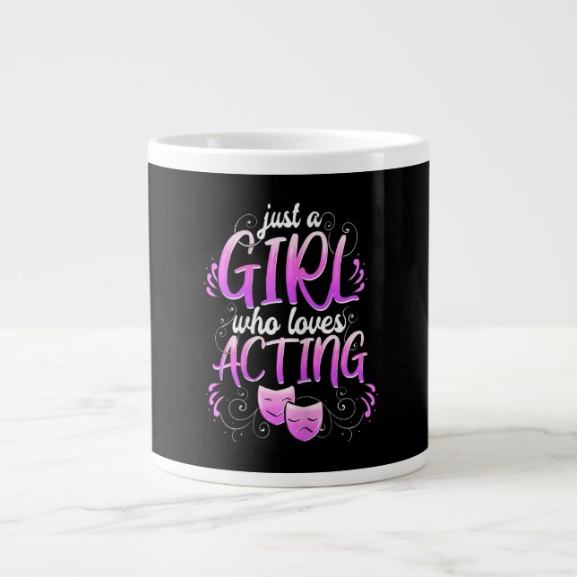 Women Actress Girl Acting Broadway Musicals Acter Giant Coffee Mug (Front)