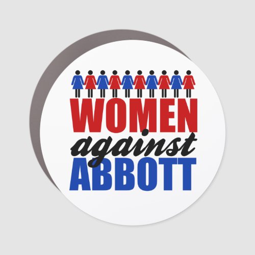 Women Against Greg Abbott Texas Feminist Car Magnet
