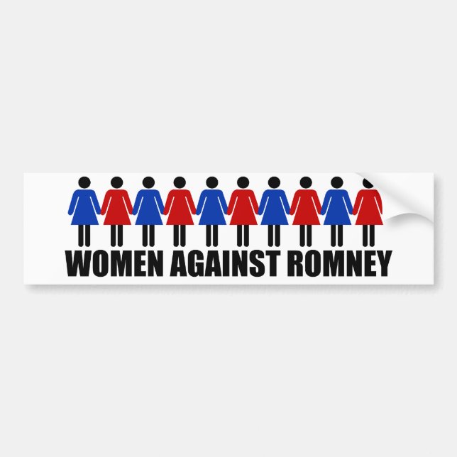 Women Against Romney Bumper Sticker (Front)