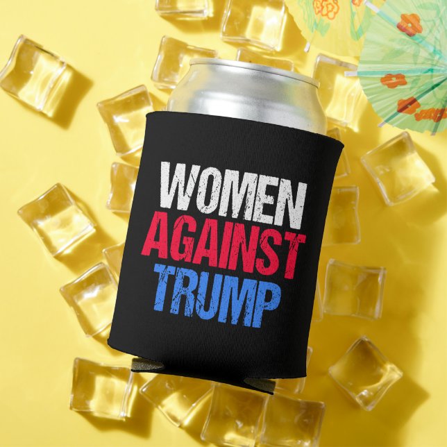 Women Against Trump 2024 Election Black Can Cooler (In Situ Summer)