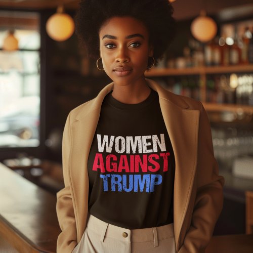 Women Against Trump Black T_Shirt