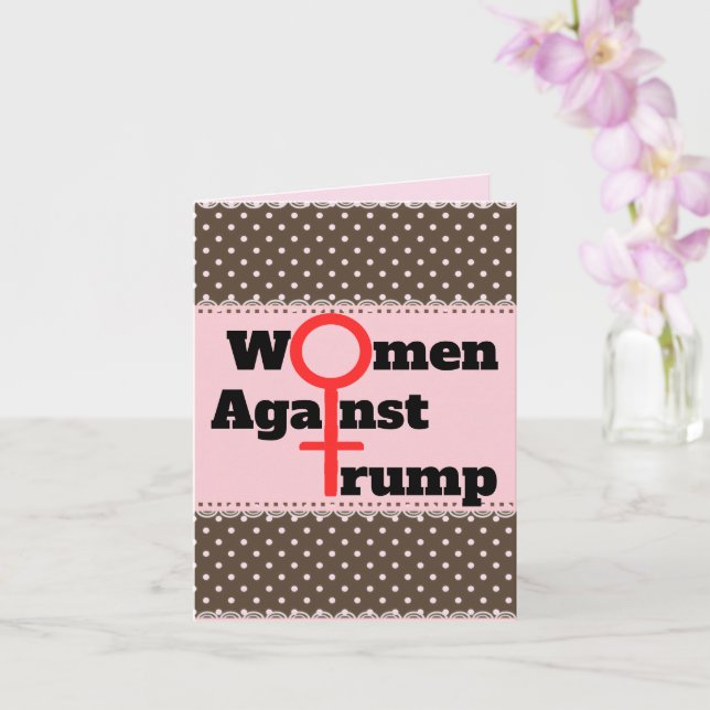 Women Against Trump Greeting Card (Orchid)