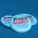 Women Against Trump Pinback Button<br><div class="desc">Women Against Trump buttons for females and feminists who unite against Donald Trump. Resist,  impeach,  and fight for equal rights with this patriotic protest design.</div>