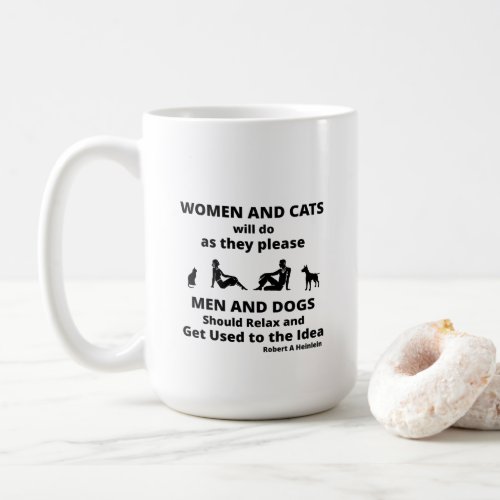 Women and Cats Funny Coffee Mug