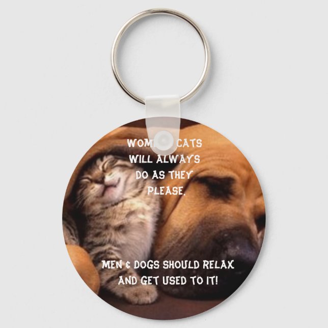 Women and Cats Keychain (Front)