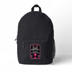 Women And Girls Artistic Gymnastics Printed Backpack