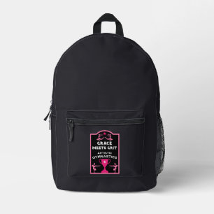 Women And Girls Artistic Gymnastics Printed Backpack