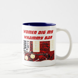 Women and Whammy Bar Two-Tone Coffee Mug