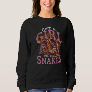 Women Animal  Pet Owner Reptile Keeper Girls Snake Sweatshirt