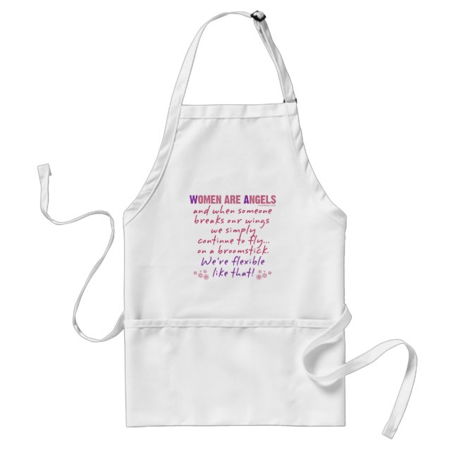 Women are Angels Adult Apron (Front)