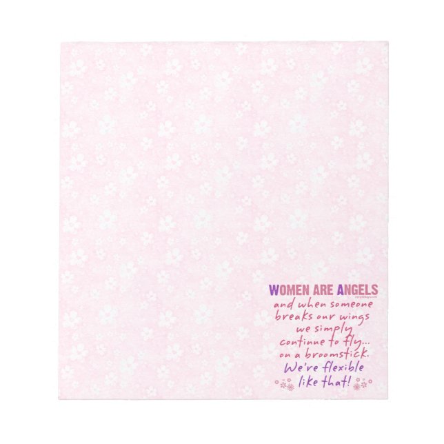 Women are Angels Notepad (Front)