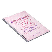 Women are Angels Personalized Notebook (Right Side)
