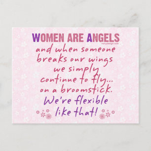 Women are Angels Postcard