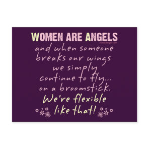 Women are Angels Postcard