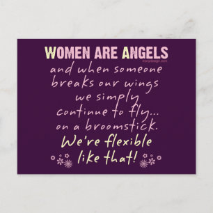 Women are Angels Postcard