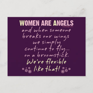 Women are Angels Postcard