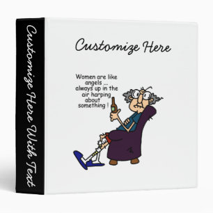 Women Are Like Angels 3 Ring Binder